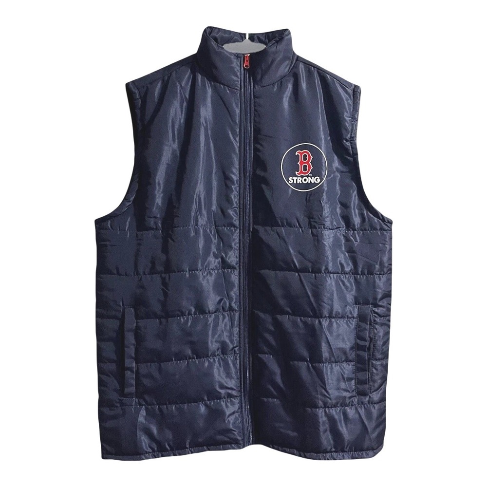 Boston Red Sox Coca Cola Boston Strong Puffer Vest Adult XL Winter Coat Jacket